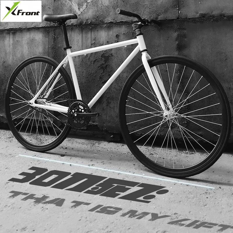 New X-Front brand fixie Bicycle Fixed gear bike 50cm DIY single speed inverter ride road bike track fixie bicycle colorful bike