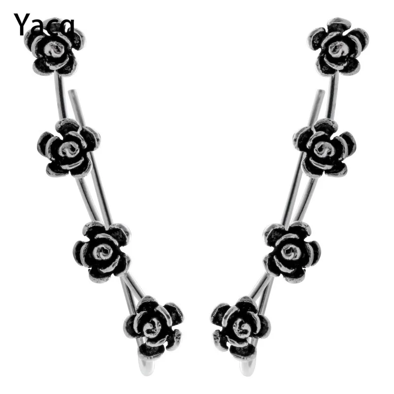 

Серьги-Клипсы из серебра 925 пробы с цветком