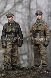 1/35 model kit resin kit LAH Officers in the Ardennes Set (2 figures)2 Unassembled Sculpture for Hobbyists