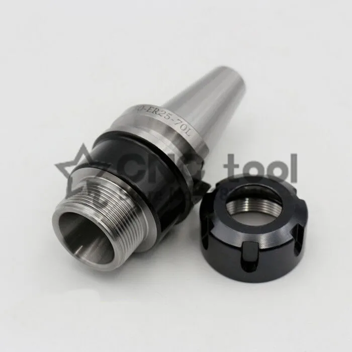 BT40-ER25-70L Spring ER Collet Chuck CNC Milling Toolholder Clamping End Mills Work on CNC Milling Machine