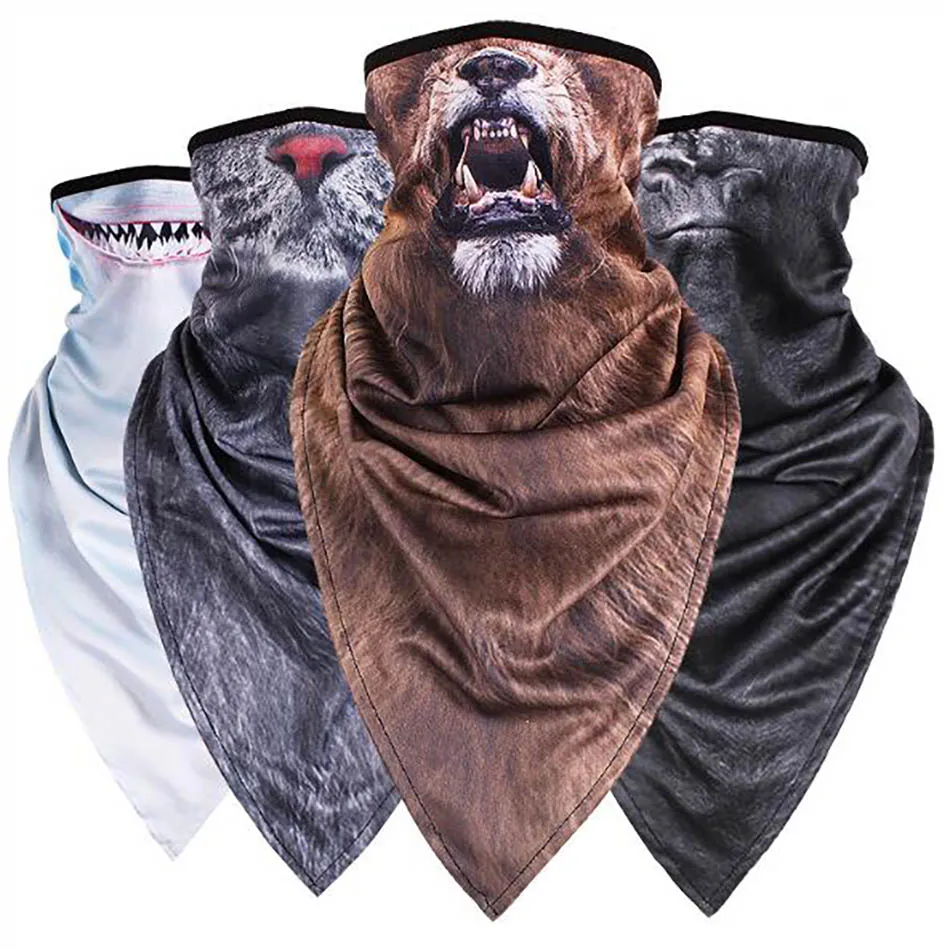 Long quick-dry Animal Mask Hood Mask anti-Wind Sand Breathable Men And Women Outdoor Riding Collar Sleeve Towel Fashion