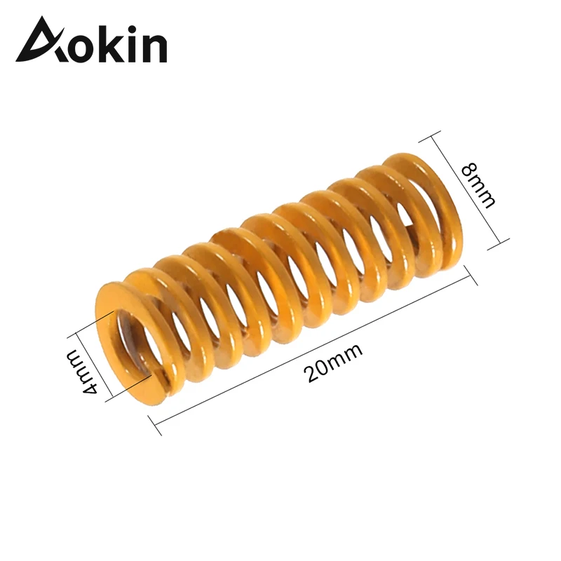 

Aokin 3D Printer Parts Spring Length 20mm OD 8mm ID 4mm Heat Bed Compression Springs for Creality CR-10 10S S4 ender 3