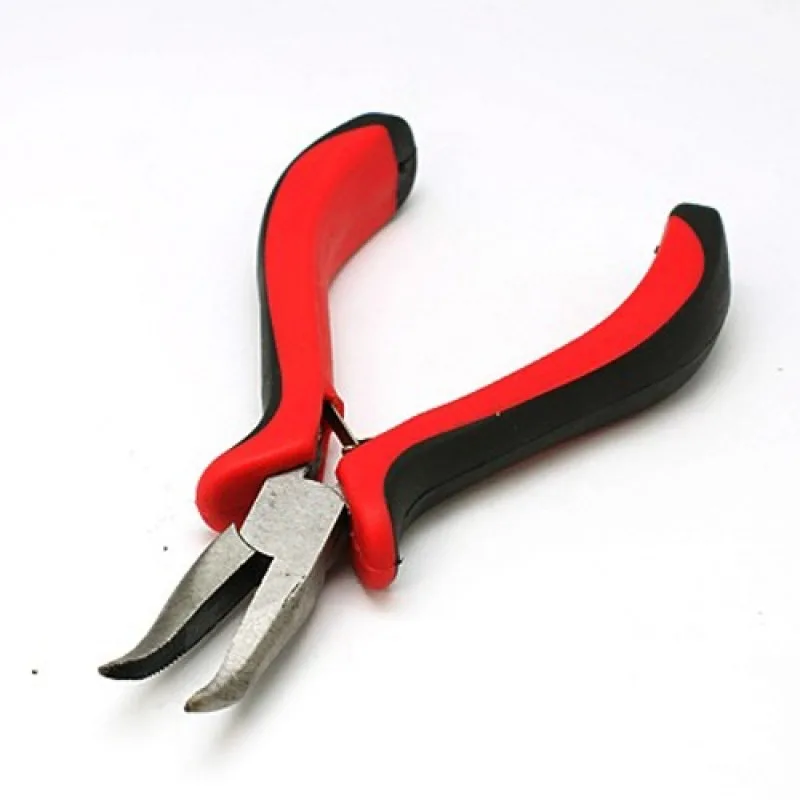 

Jewelry Pliers Serrated Bent Nose Pliers Polishing Gunmetal Jewelry Making Tools Wholesale135mm