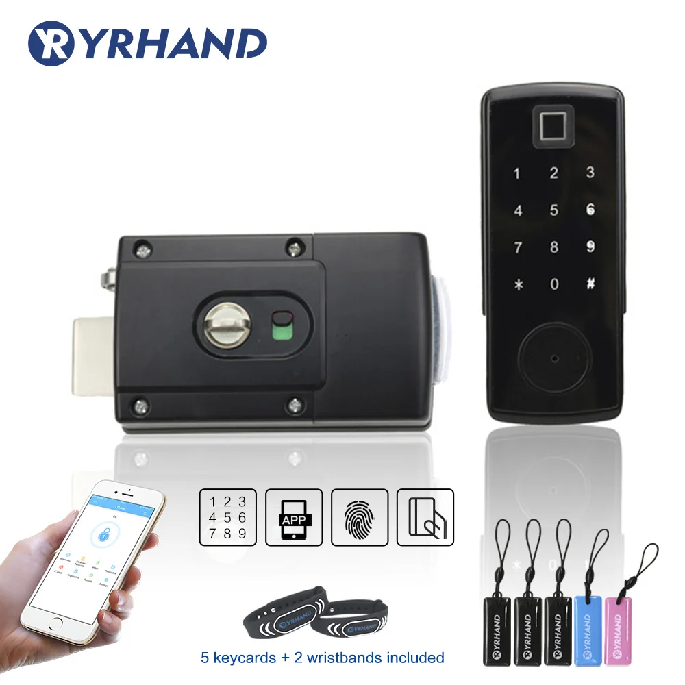 

TTlock app Electronic Door Lock, Digital Door Lock Smart, Bluetooth APP Keyless Keypad Code Password Door Lock