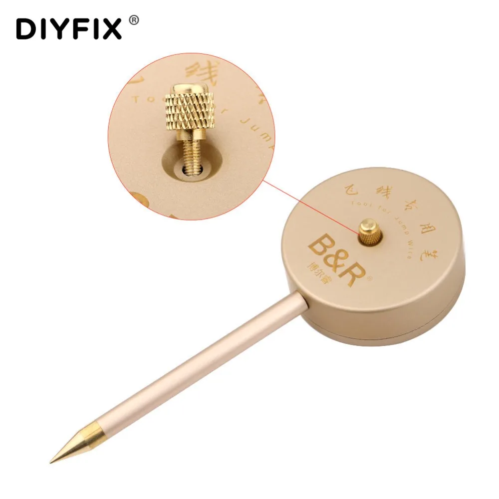 Diyfix reparação caneta para fio de ligação pcb fio de solda jump linha pcb ferramentas de reparo de soldagem com ponta de ferro de solda ferramentas de manutenção