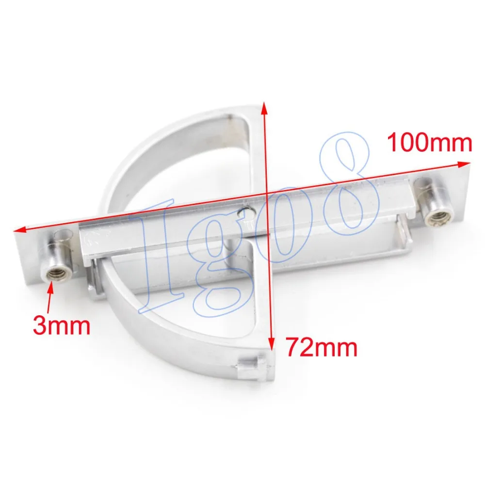 

Rotary Type D-shaped Handle Matt Sliding Door Silver Tone Rectangle Flush Pull Handle