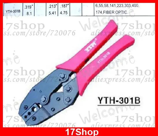 1PCS X Hexagon Crimper crimping Pliers Cable RG-58 RG6 141 223 174 400 303 FOR SMA BNC