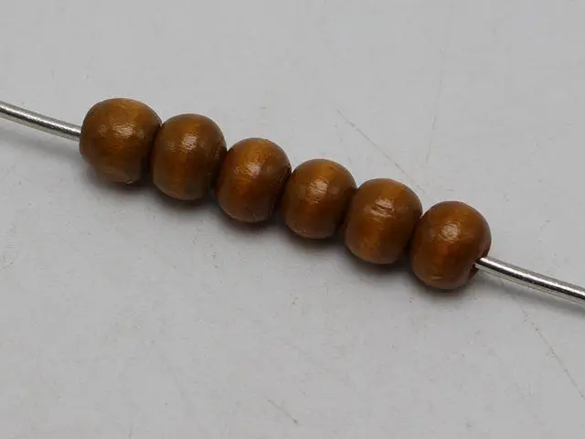 500 Pcs Coffee 8mm Round Wood Beads~Wooden Spacer Beads Jewelry Making