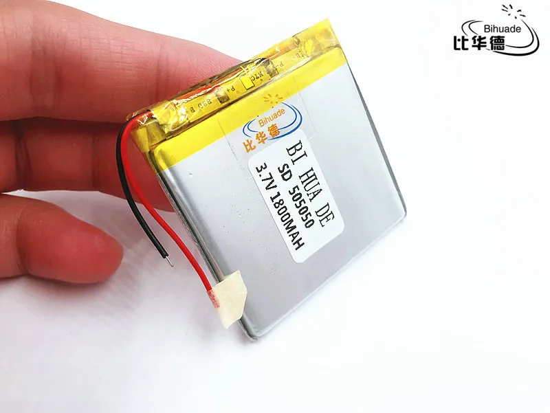 Li-Po 3.7V,1800mAH,[505050] PLIB; polymer lithium ion / Li-ion battery for GPS,mp3,mp4,mp5,dvd,,model toy