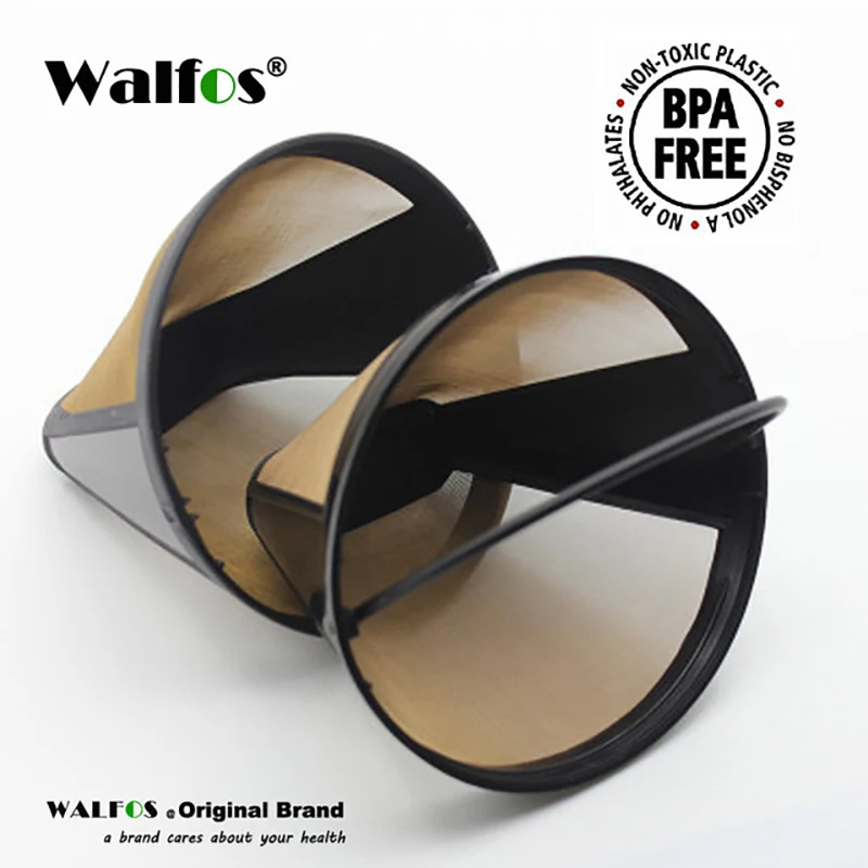 

WALFOS Replacement Coffee Filters Reusable Refillable Basket Cup Style Brew Tools Coffee Accessories Handmade Coffee Tools