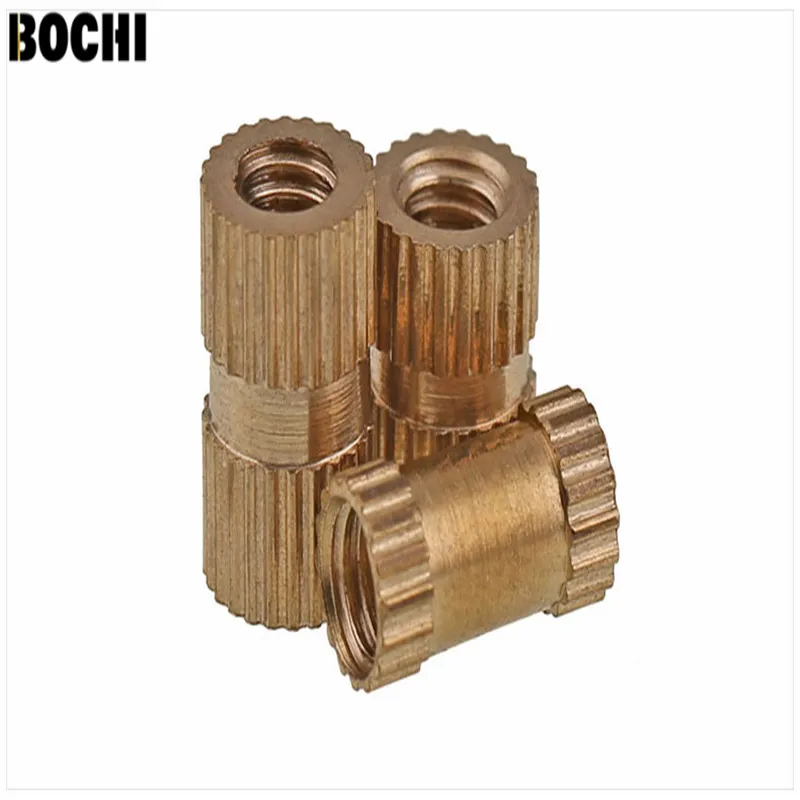 

30PCS M8*10*8/10MM Copper inserts Injection nut embedded parts copper knurl nut