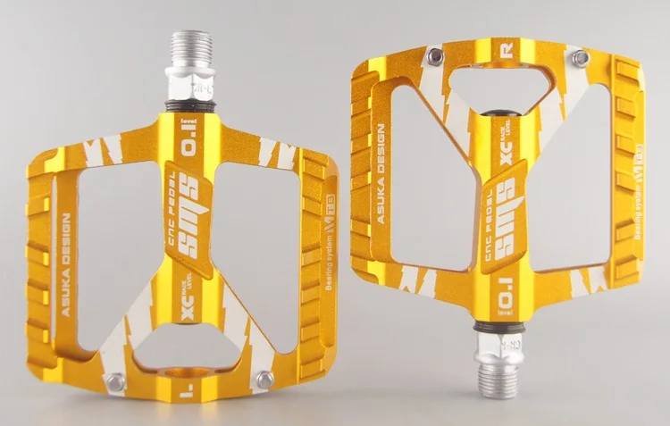SMS Bicycle Pedals Aluminum Alloy Thread Sealed Bearings MTB Pedal Road Cycling Riding BIKE Pedals