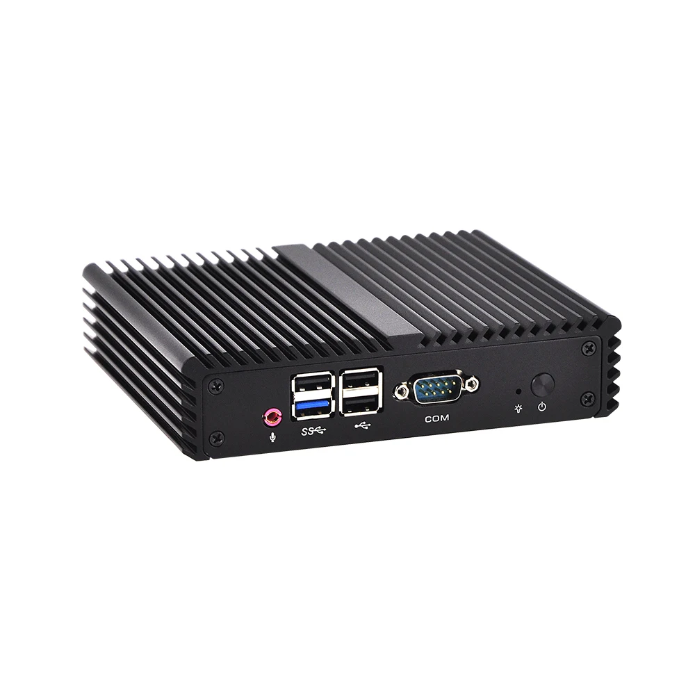 KANSUNG Baytrail Intel Quad Core J1900 Mini PC 2-Gigabit Lan Industriële Fanless PC Computer Desktop Ubuntu Windows