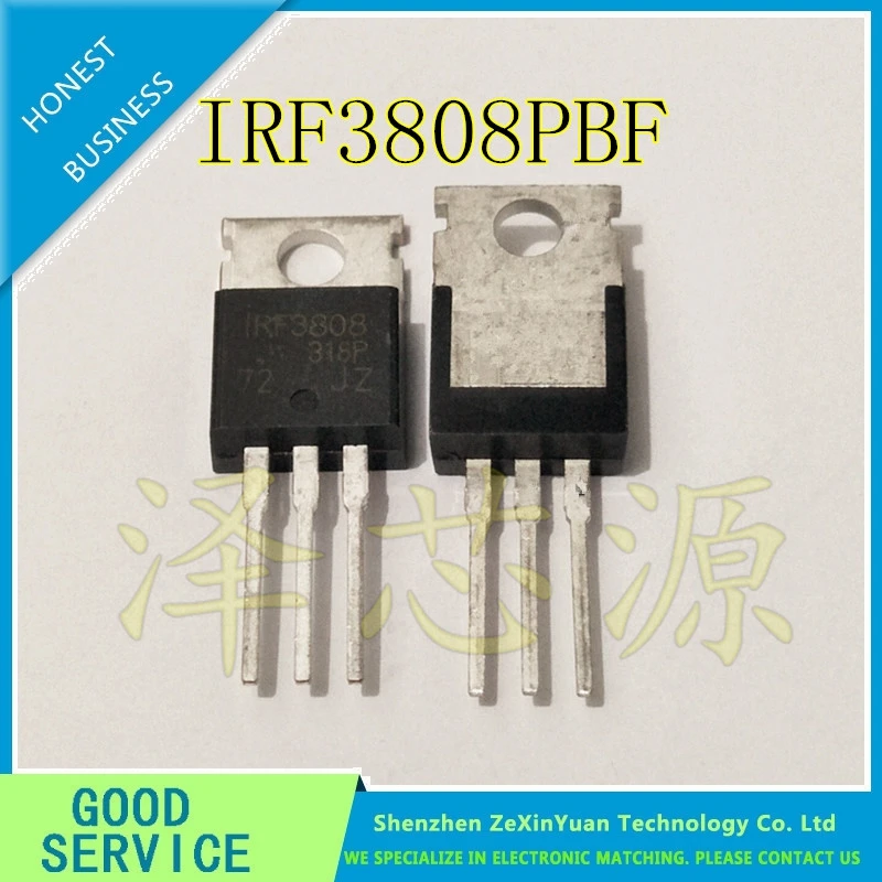 10 sztuk/partia IRF3808PBF TO-220 IRF3808 TO220 nowy MOS FET tranzystor