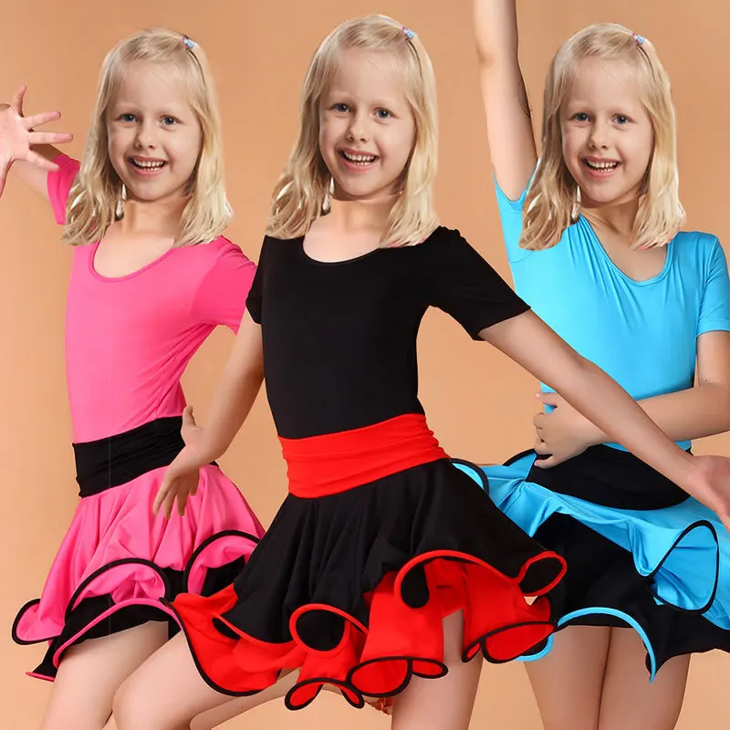 Latin Dans Jurk Voor Meisjes Samba Jurk Stijldansen Jurk Meisje Dancewear Kids Kid Kostuum Ballet Vestido Baile Latino Meisjes