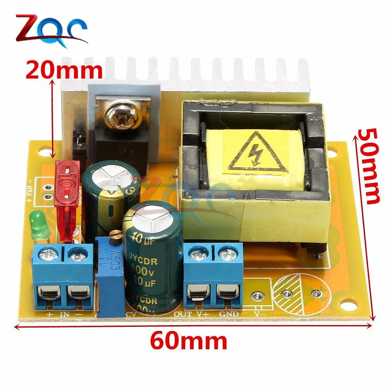 DC-DC 8~32V to 45~390V High Voltage Boost Converter ZVS Step Up Booster Module