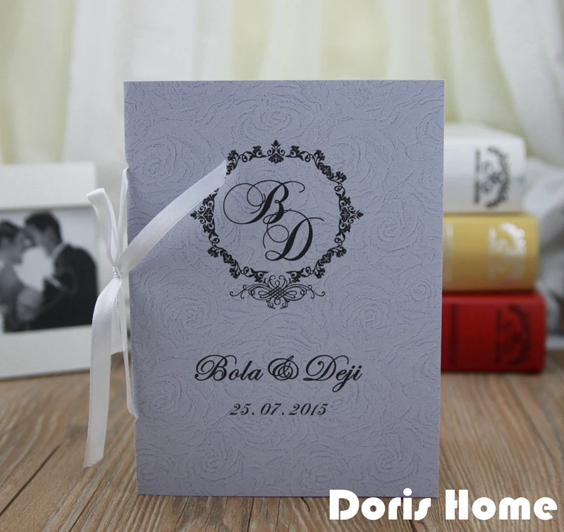 Customized Wedding Program of Events Wedding booklet