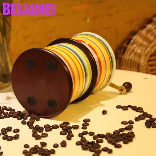 BEIJAMEI رائجة البيع مطحنة يدوية يدوية آلة المطاحن المطبخ الصغيرة طحن الفلفل القهوة المكسرات مطحنة التوابل