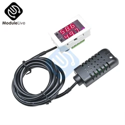 DC 12V 24V AC 110-220V Mini Digital Humidity Controller Hygrometer Humidity Control Switch 0~99%RH Hygrostat Humidity Sensor