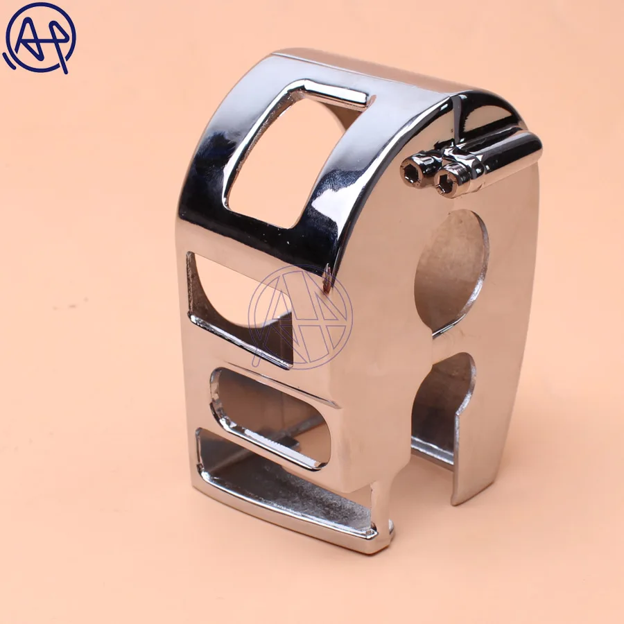 Motorcycle Handlebar Switch Housing Cover Chrome  Aluminum For Yamaha XVS V-Star 1100 Classic+Silverado/XVS1100 Clasic 99-12