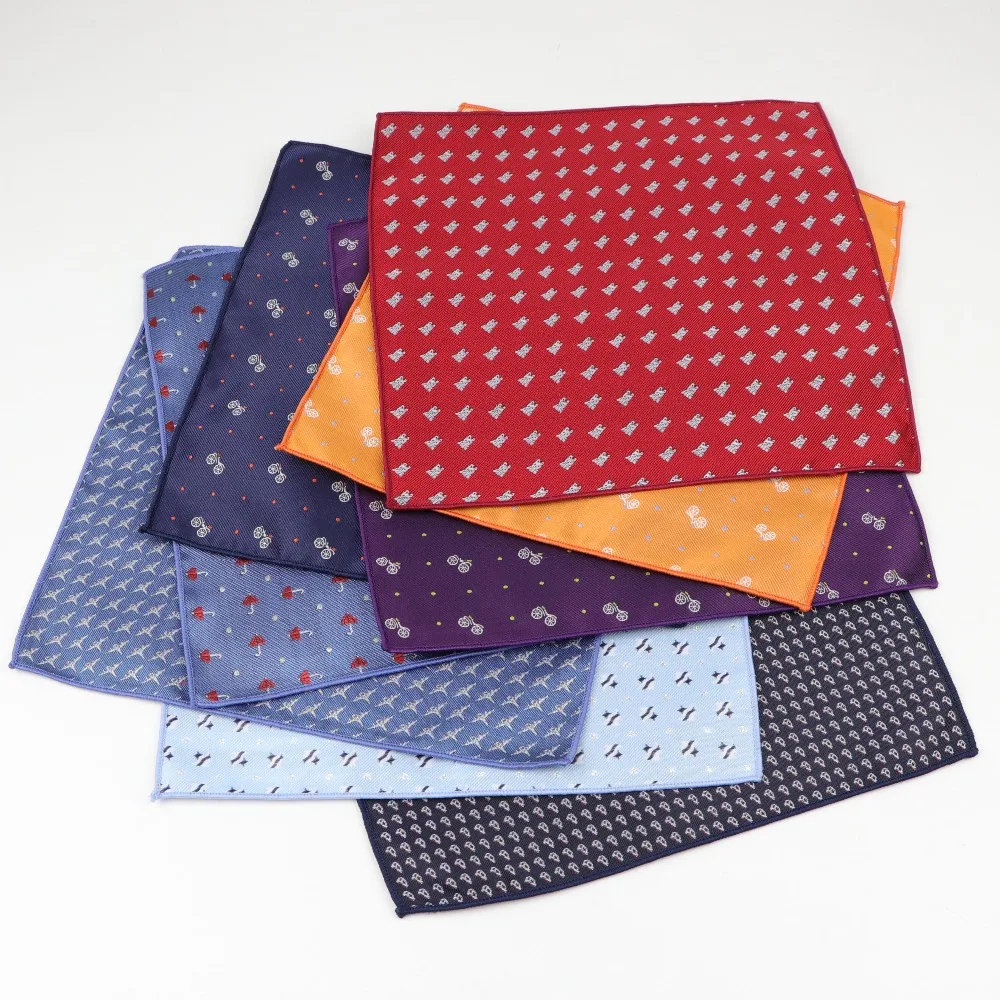 Fazzoletti da uomo firmati in poliestere per bambini, fazzoletti da taschino con stampa intrecciata, fazzoletti da taschino, per feste, casual, per bici, ombrellone per cani, tasche per auto