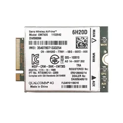 DW5809e Sierra Wireless Airprime EM7305 4G LTE WWAN M.2 NGFF Card Module For Dell Laptop Latitude 3340 E5250 E5450 E5550 E7250