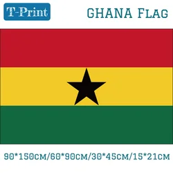 Ghana National Flag  90*150cm/60*90cm/30*45cm/15*21cm For National Day Event Banner and flag decoration/national flag