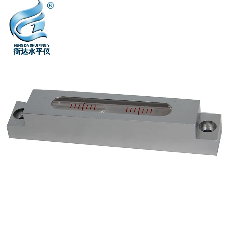 105mm HENGdaHigh Accuracy Metal Spirit Level Bubble Long Strip Metal Level Measuring Instrument Accuracy 0.02mm/m
