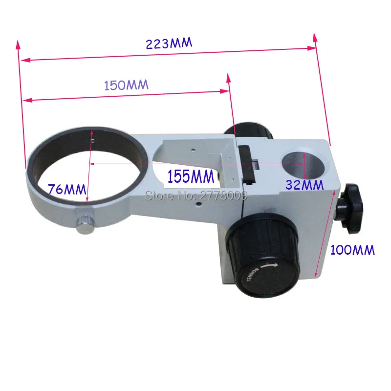 Binocular Trinocular Microscope Focusing Bracket Diameter 76MM Column Hole Diameter 25MM 32MM