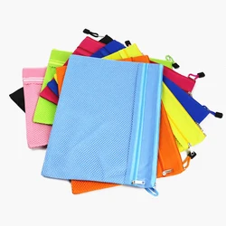 5pcs A4 File Folder Nylon Oxford Multifunctional File Pocket with