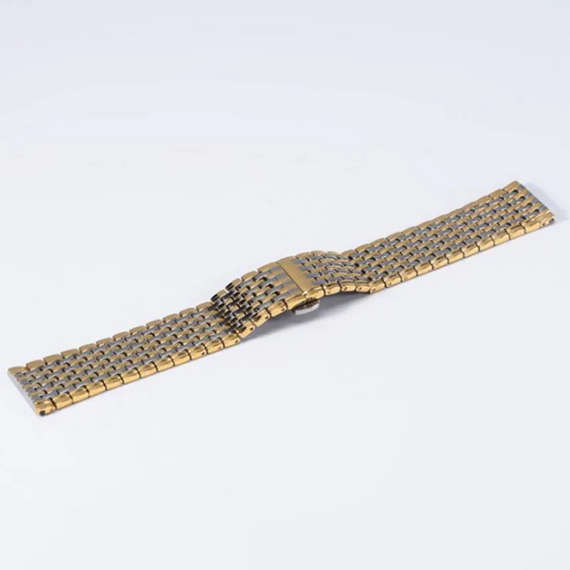 High Quality Metal  Watch band 13mm 18mm 20mm 22mm 24mm Stainless Steel Watch  Bracelet Strap Men Women Silver Rose Gold