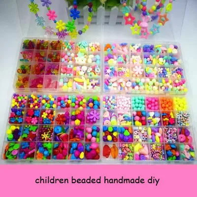 

Bracelet Singular Children Beaded Handmade Diy Material Bag Bracelets Made Bead Chain Homemade