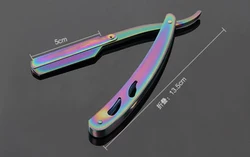 Color Titanium Vintage Razor Hair Clip Folding Manual Shaving Head Eyebrow Knife Blade Is Small Exible And Easy To Operate Sale