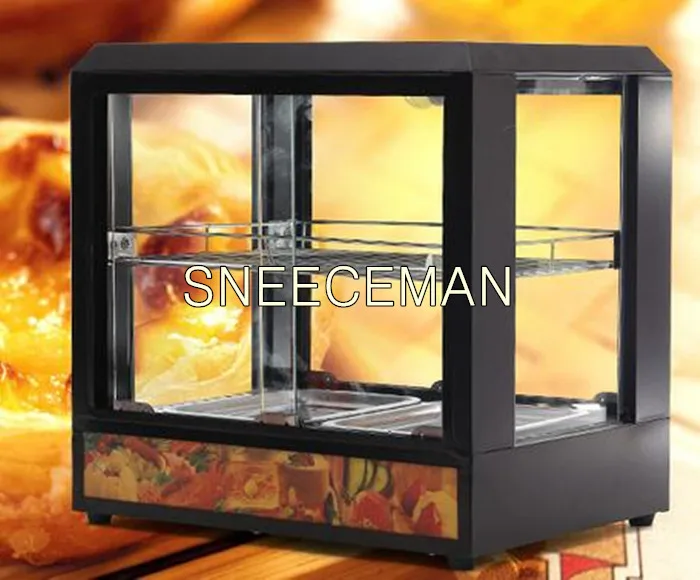 فندق مطعم الفولاذ المقاوم للصدأ خزانة طعام كهربائية صغيرة دفئا
