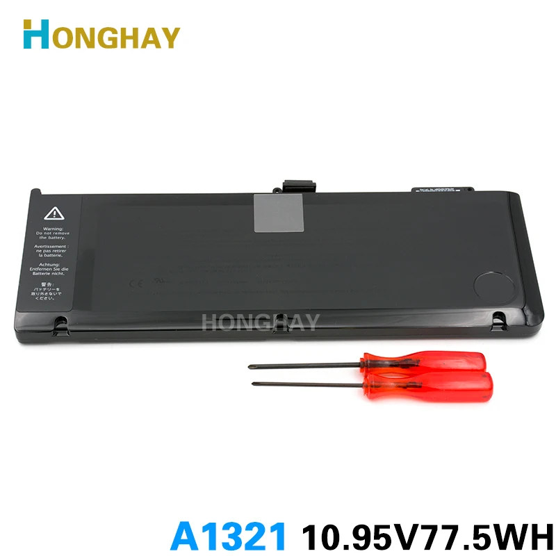 

HONGHAY New 10.95V-77.5Wh A1321 Battery For Macbook Pro 15" A1286 Unibody 2009 2010 Years