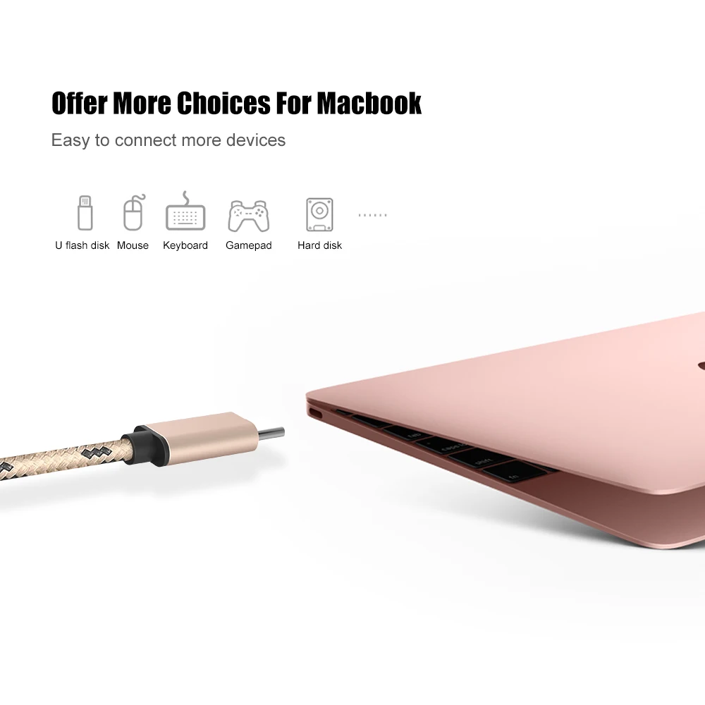FLOVEME Type C OTG адаптер зарядное устройство Мужской USB кабель для прочного женского USB адаптер для Samsung S8 Xiaomi Nexus 5X 6P USB 2,0 кабель