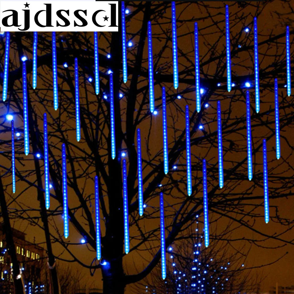 50cm 30cm 20cm waterproof Meteor Shower Rain Tubes Led Light 110-240V EU US Plug Christmas Light Wedding Garden Decoration Xmas