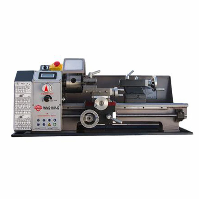 

600W Speed High Power Brushless Motor Machine Tool Metal Lathe All Steel Lathe Machine With Switch Control WM210V-G