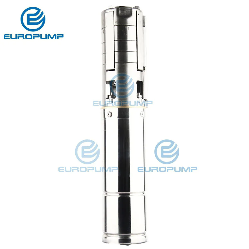 EUROPUMP MODEL(4EPSC5.5/125-D72/1300) Top Quality Noise-free DC Solar Pool Pump High Pressure Submersible Solar Water