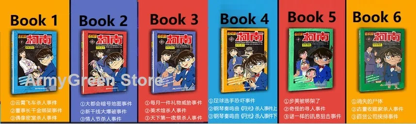 Comic Novel Logic Thinking Mystery Detective Conan Japan Kudo Shinichi Kids Funny Hilarious Story Colour Picture Chinese Book