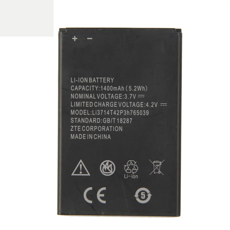 Original Li3714T42p3h765039 Phone battery For ZTE Blade A3 T220 AF3 T221 A5 AF5 T221 C341 1400mAh