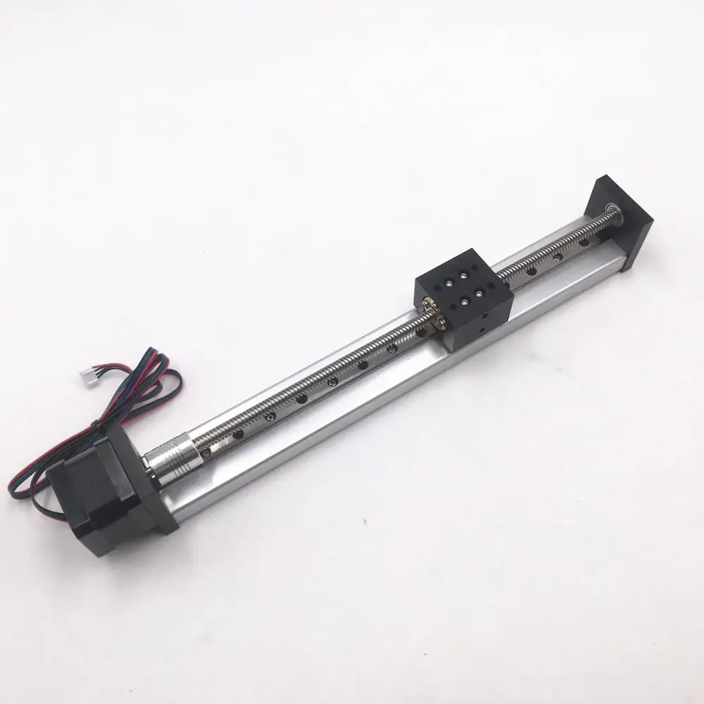 

Funssor 240MM travel CNC Linear rail Slide Motion Rail Stage TR8x8 Screw Guide Actuator Table router