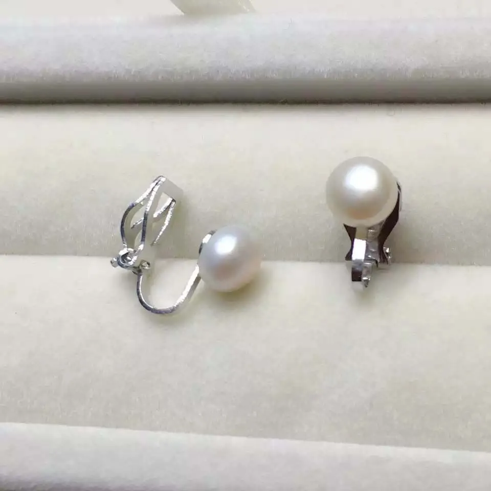 

100% 925 silver earring natural freshwater AAA pearls earring