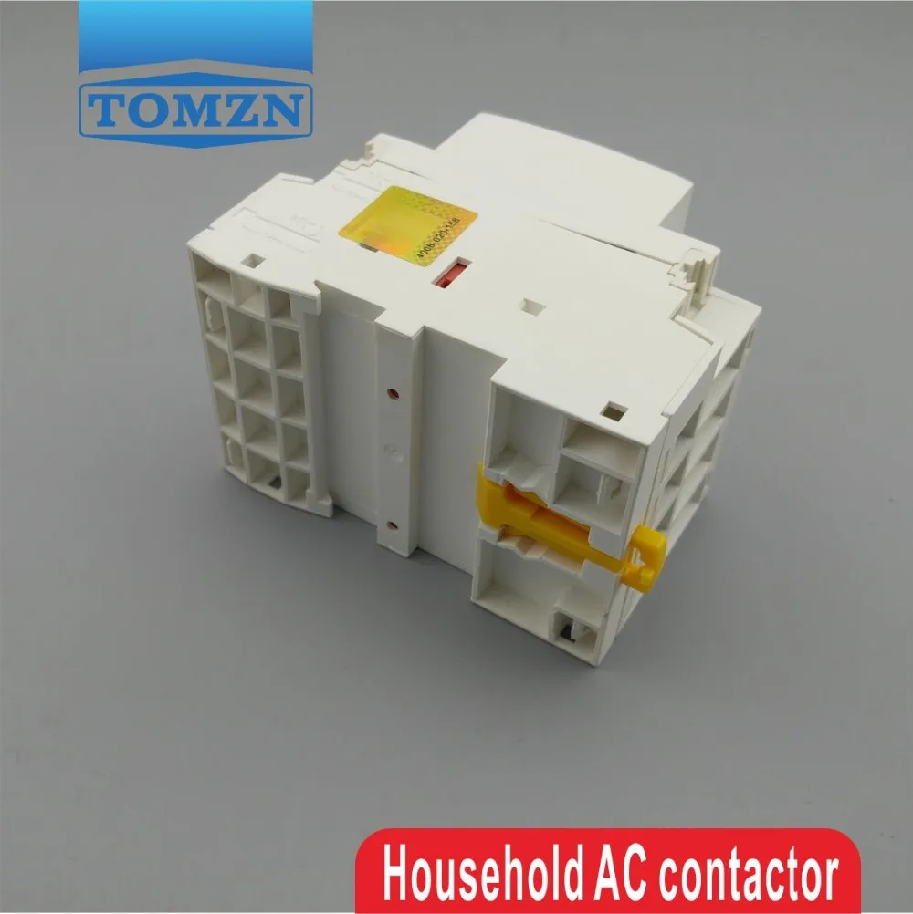 CT1 4P 63A 2NC 2NO 220V coil 400V~ 50/60HZ Din rail Household ac Modular contactor