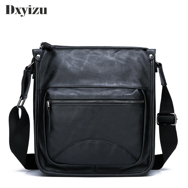 

Genuine Leather Sheepskin Handbag Men Bag Crossbody Casual Leisure Solid Bags For Men Multifunction Purse Male Business Bag
