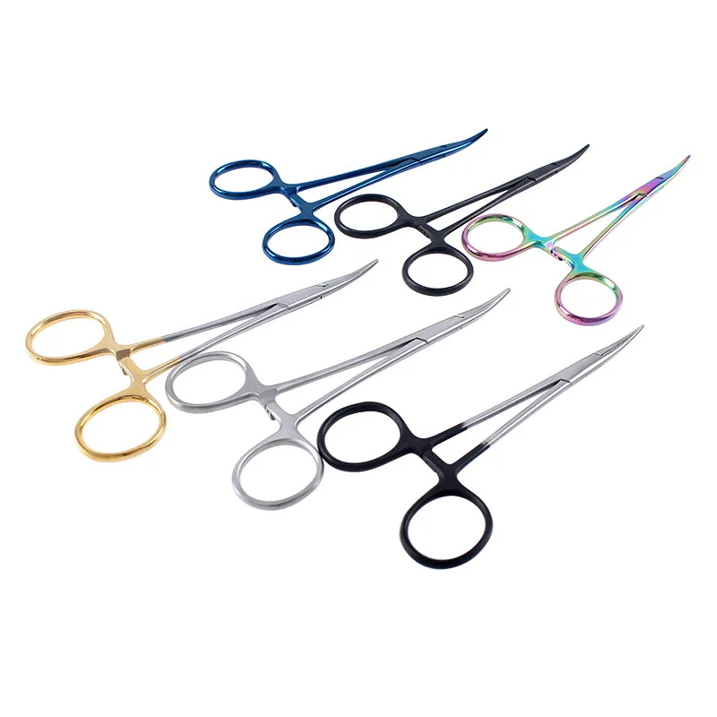 Medical Hemostatic  Blood Vessel Clamping Forceps Stainless Steel For Double Eyelid Ophthalmic Surgery Suture AndInstruments