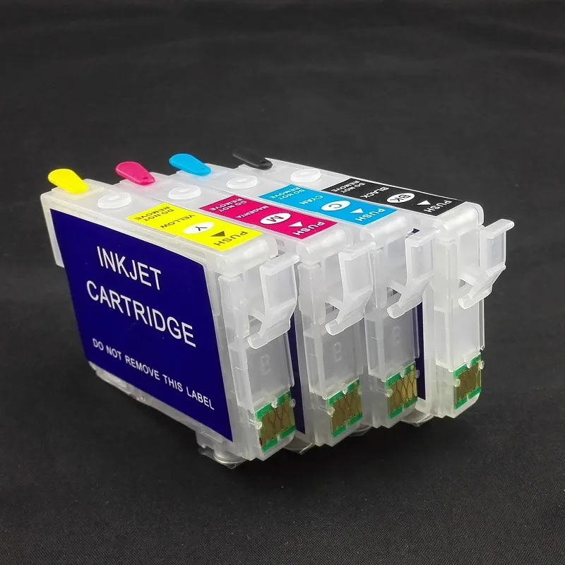 INK WAY 4 PCS T1711 Series Refillable ink cartridge for  XP 33 XP103 XP203 XP303 XP403 XP207 XP313 XP413 with auto reset chip