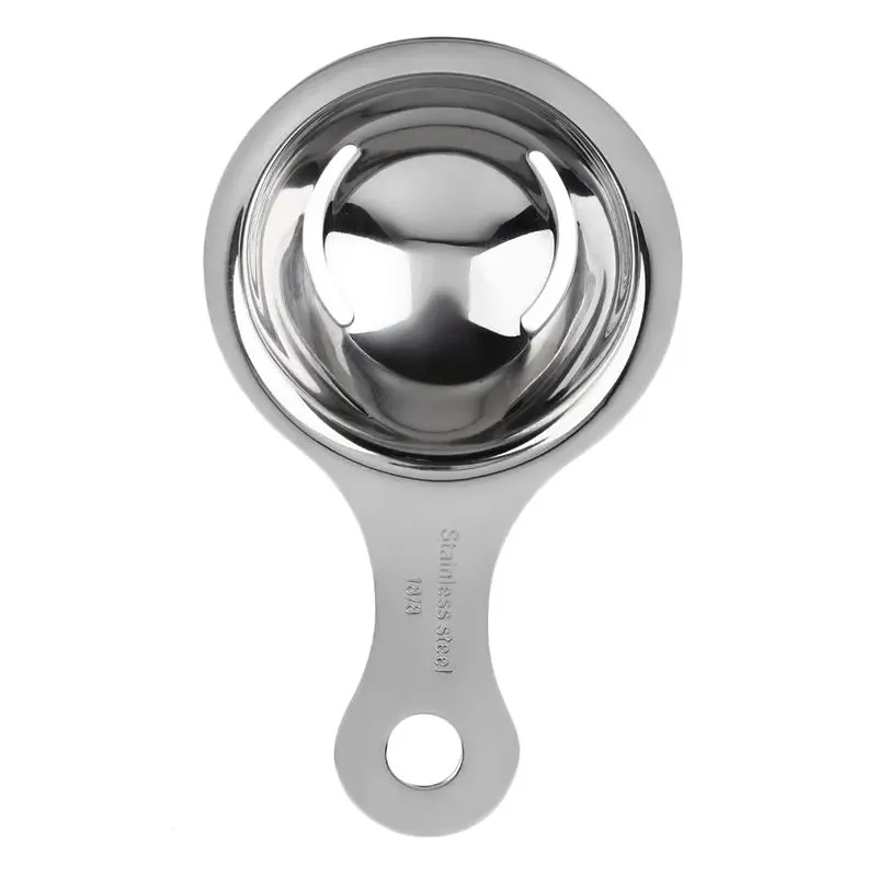 Mathiateur de blanc d\'œuf en acier inoxydable, gadgets de filtre de jaune d\'œuf, accessoires de cuisine, entonnoir de séparation, cuillère,