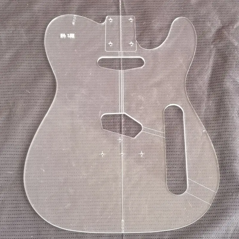 TL Style Electric Guitar Body Transparent Acrylic Template Guitar Making Molds For Luthier Guitar Repair Division