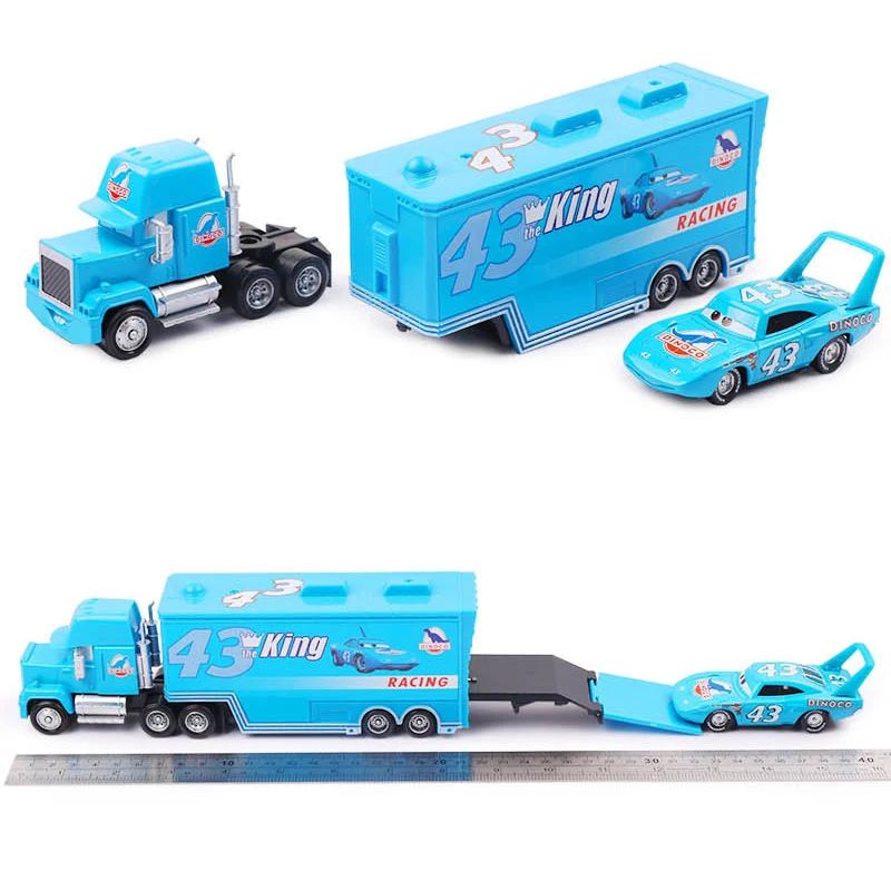 Disney Pixar Cars 3 saetta McQueen Jackson Storm Mack zio camion 1:55 pressofuso in lega di metallo modello regalo di capodanno giocattolo bambino